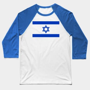 Star Israel Flag Baseball T-Shirt